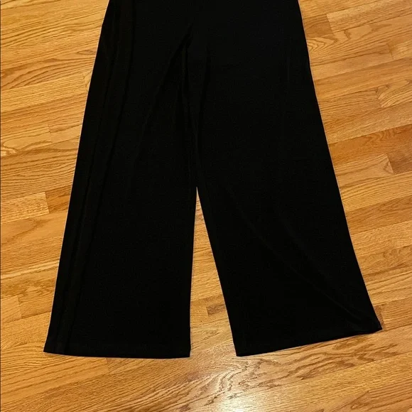 Alfani Black Wide-Leg Dress Pants - Picture 2 of 2
